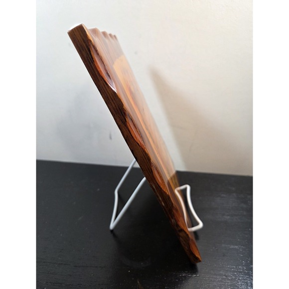 The Golden Rule Vintage Wood Plaque Floral Design Rustic Farm Home Decor - Picture 4 of 4